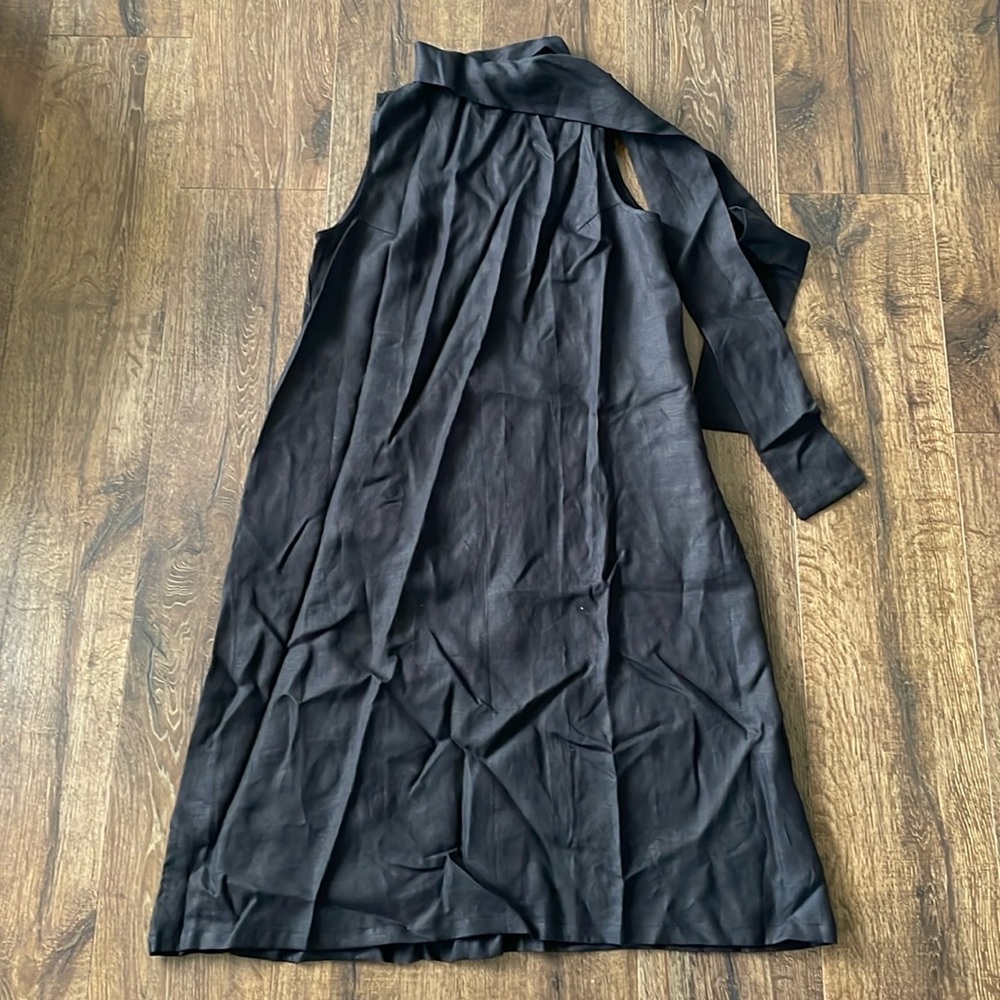 NEW NEVER WORN LUXMII Axel Tie Dress Black size s/m